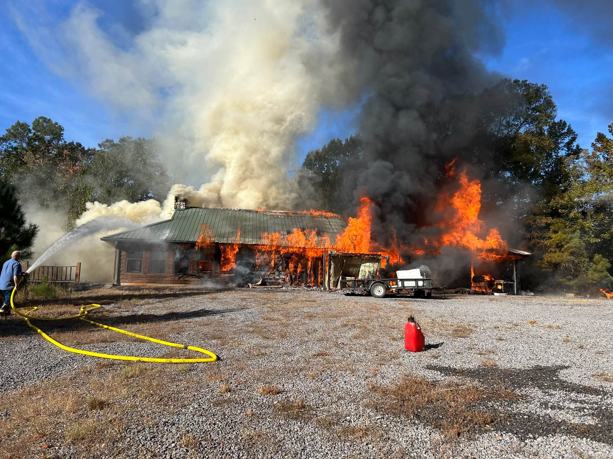 Hunt camp destroyed in Harrisonburg fire
