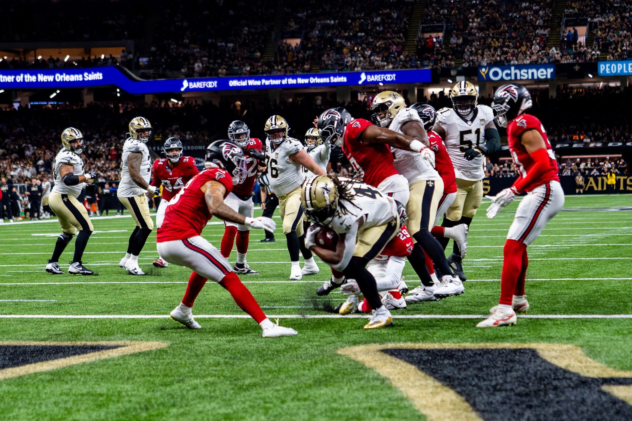 Falcons defeat Saints 45-24 on Domecoming anniversary