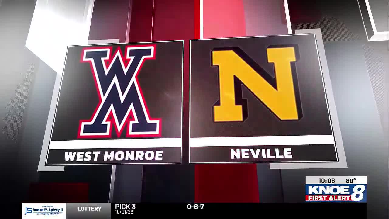 Neville Tigers Secure 10-0 Victory Over West Monroe Rebels