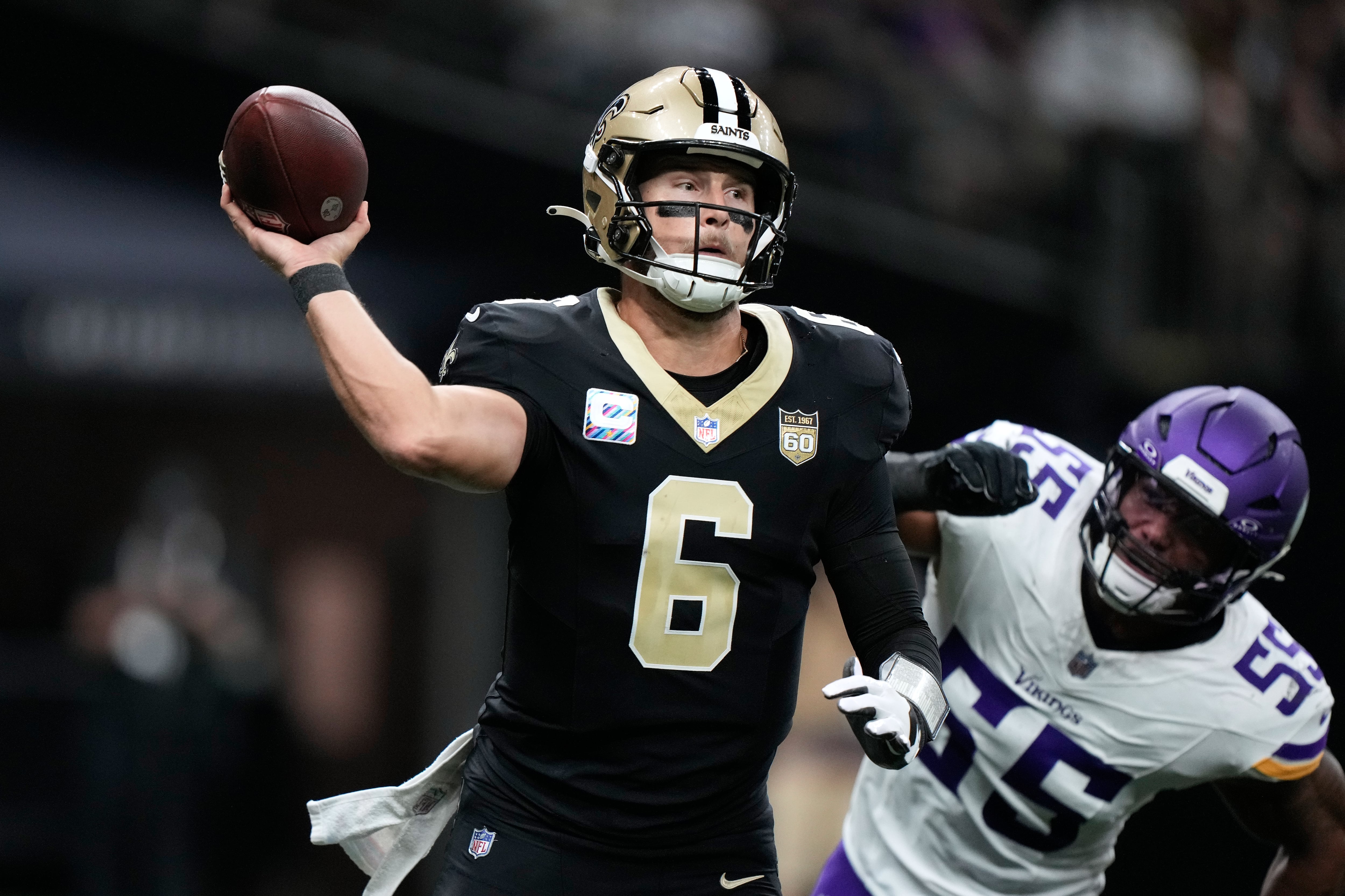 Saints' losing streak extends to three games with home defeat to Vikings