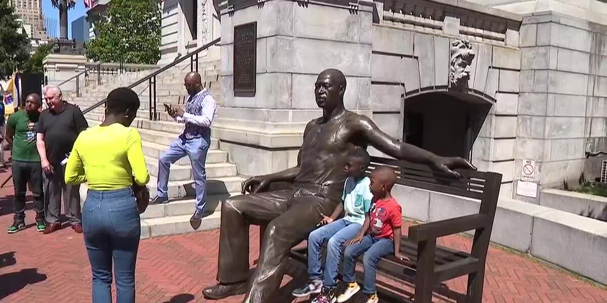 Bronze George Floyd statue unveiled in New Jersey