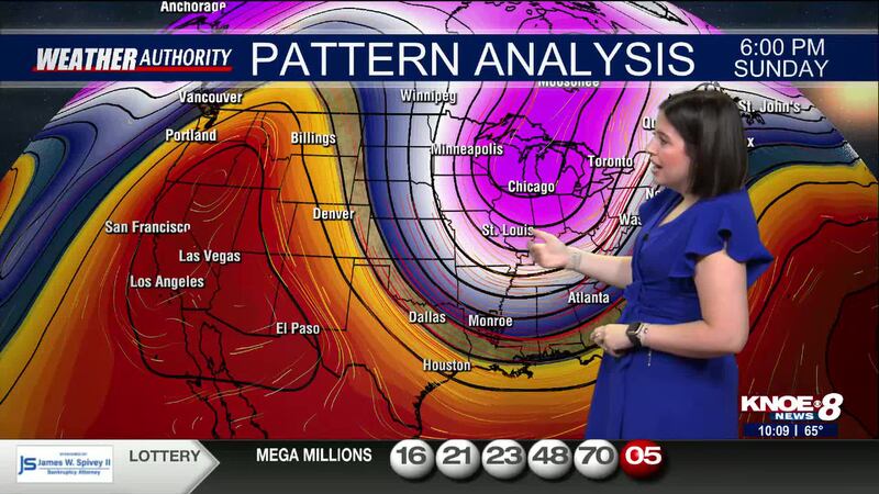 KNOE Saturday Night Forecast with Meteorologist Abby Ezell
