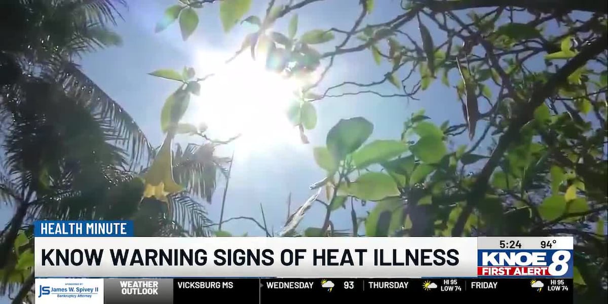 Health Minute: Know the warning signs of heat illness