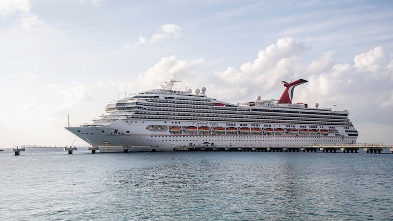 FILE -- The Carnival Valor cruise ship, photographed in February 2020. (Photo by Amy...