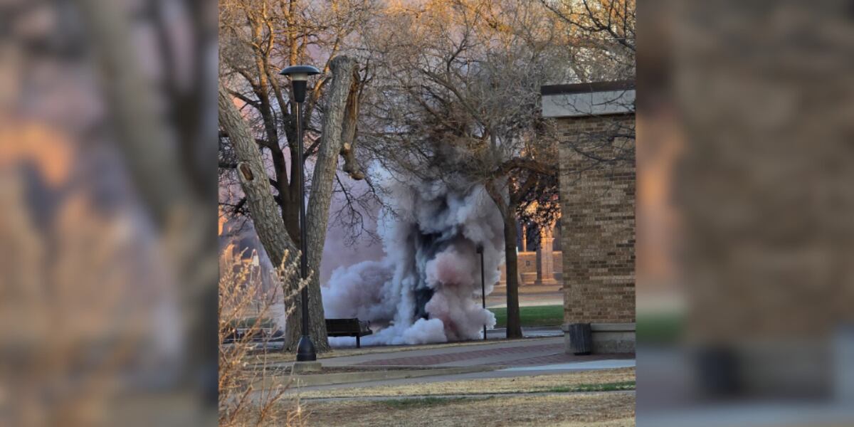 Explosion at Texas Tech causes fire and smoke to billow out of manholes ...