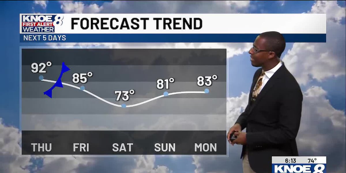 First Photograph In Color KNOE First Alert Wednesday Morning Forecast: Highs in the 90s Before a ...