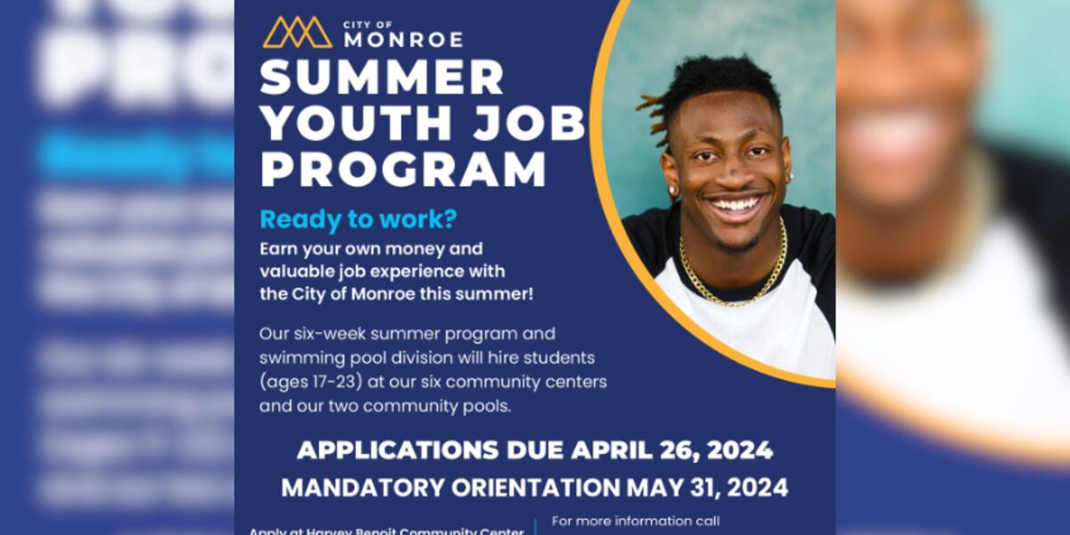 The City of Monroe is starting up its summer job program for students