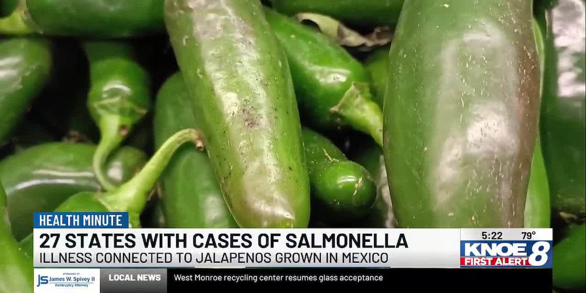 Salmonella outbreak tied to jalapeños as Cyclospora cases continue to grow