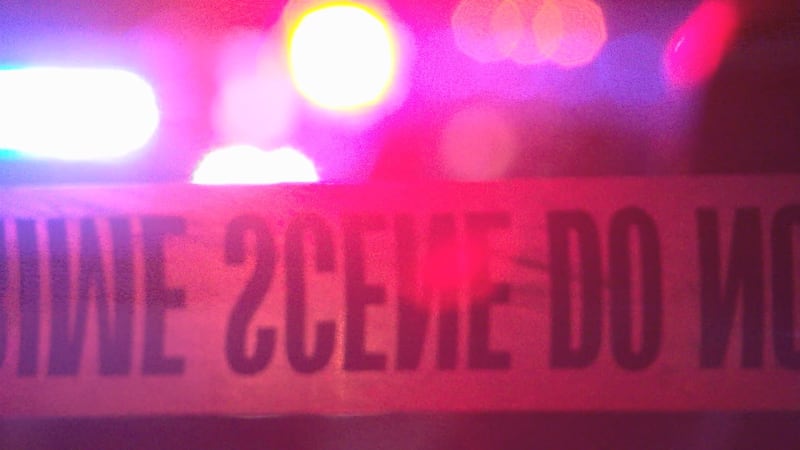 Police crime scene tape from the Burke Avenue homicide.