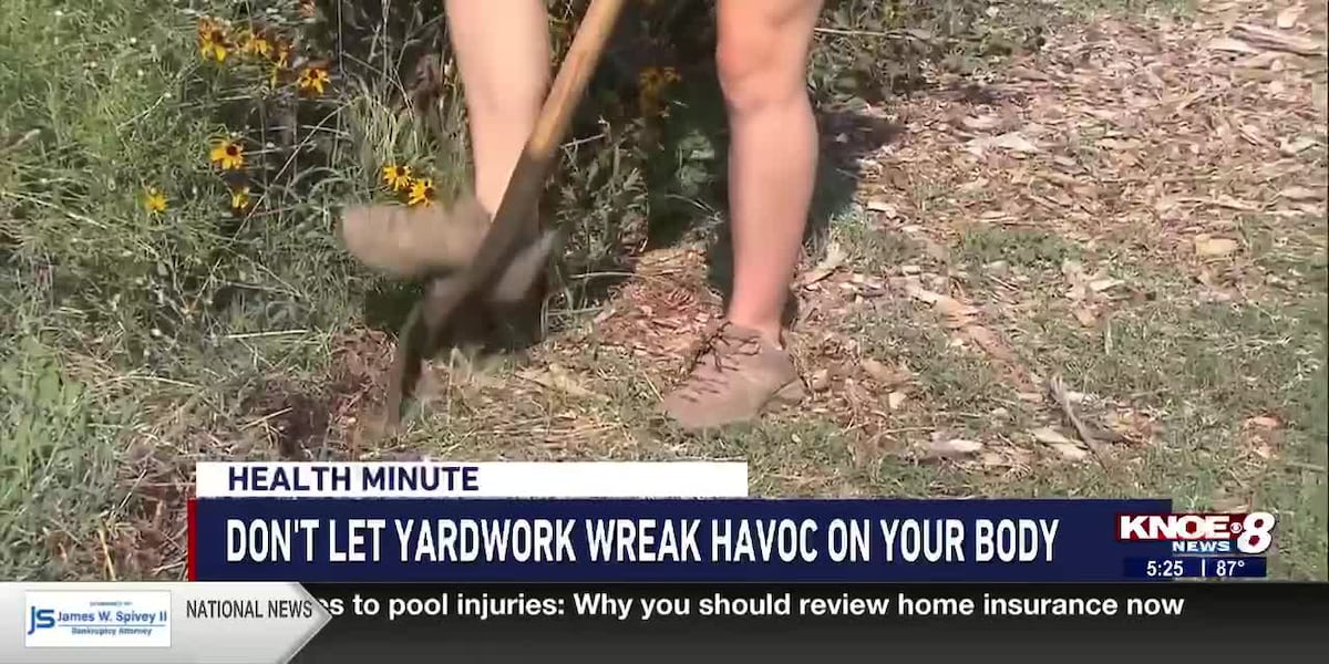 Health Minute: How to stop yard work from causing pain