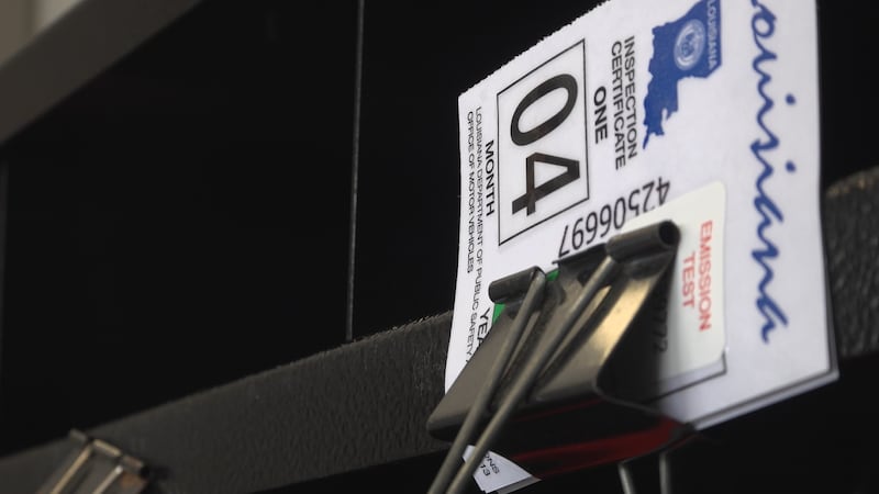 Louisiana inspection stickers are going away June 30, but drivers in five Baton Rouge-area...