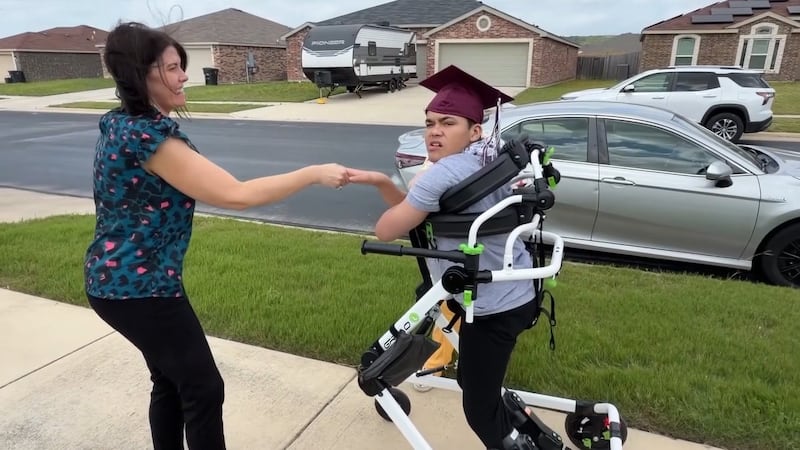 Sean Roberts, an 18-year-old with special needs, wants to walk across the stage at his high...