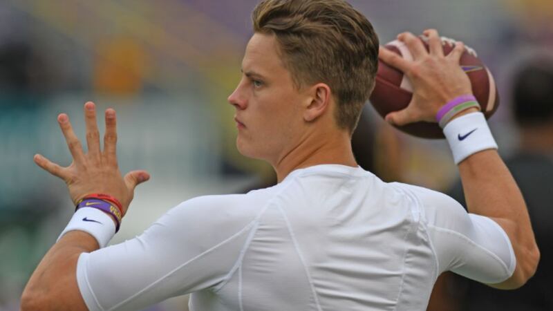 LSU quarterback Joe Burrow (Source: Josh Auzenne/WAFB-TV)