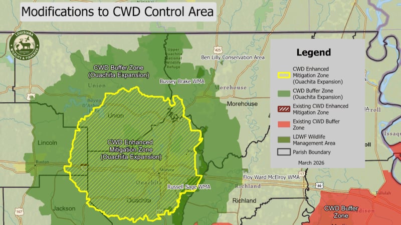Cswd Map LWFC Ratifies Declaration of Emergency for Chronic Wasting Disease