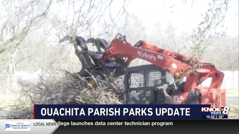 Parks throughout Ouachita Parish are still recovering after last weekend’s winter storm