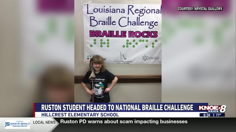 Charity Boney is learning to read without ever seeing a single word on a page.
