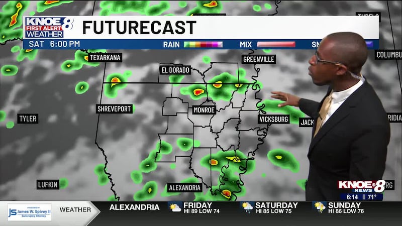 KNOE First Alert Friday Morning Forecast With Meteorologist DeVonte' Dixon