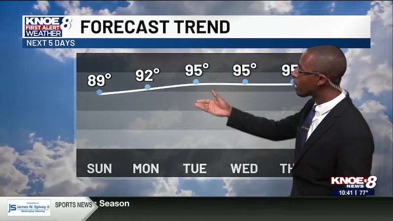 KNOE First Alert Saturday Evening Forecast With Meteorologist DeVonte' Dixon