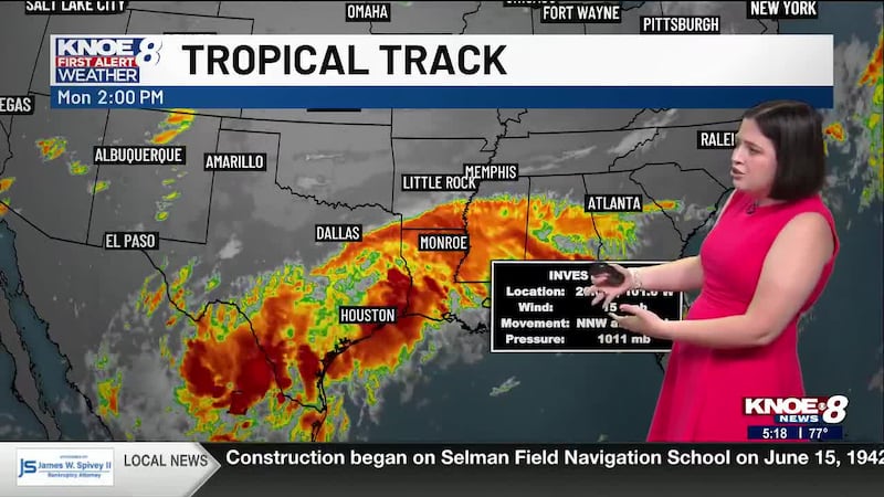 KNOE Monday Evening Forecast with Meteorologist Abby Ezell