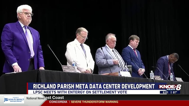 The Louisiana Public Service Commission met with Entergy officials regarding a vote to pass a...