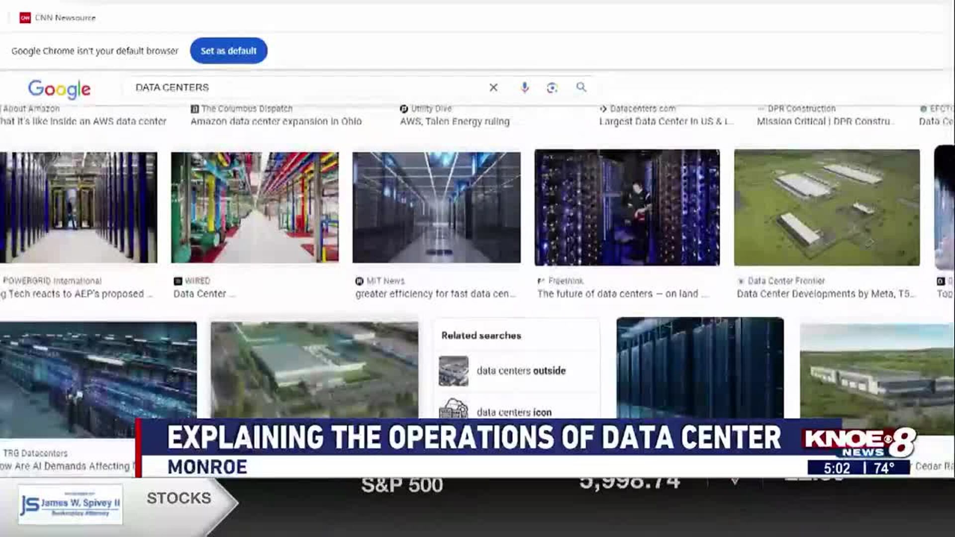 Explaining the operations of a data center